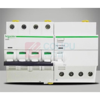 施耐德 Schneider 断路器 iC65N-C63A/4P+VEA 4P 63A 30mA