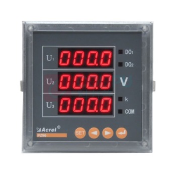 安科瑞 三相数显电压表 PZ96-AV3/J 开孔尺寸91x91mm