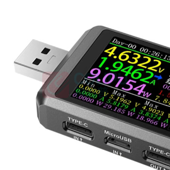 FNIRSI USB电压电流表 FNB48P 标准版 (黑色)