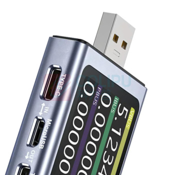 FNIRSI USB电压电流表 FNB58 Type-C快充蓝牙版 (枪色)