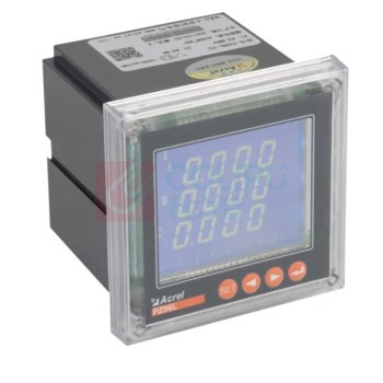 安科瑞 三相电流表多功能电力仪表 PZ96L-E4/KC 380V 5A变比自设 支持RS485通讯 4DI2DO开关量输入输出 96*96mm