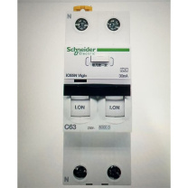 施耐德 Schneider 带漏电保护开关 A9D65225 A9 2P C25