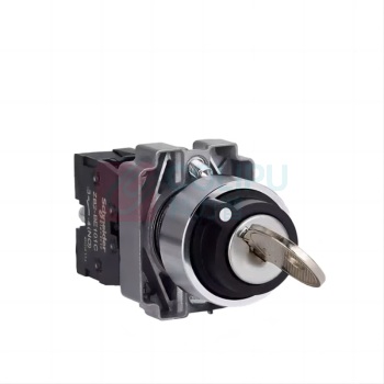 施耐德 Schneider 选择开关 XB2-BG25C 二档位带钥匙选择开关ZB2BZ105C+ZB2BG2C