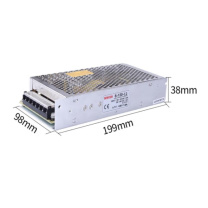 明纬 直流开关电源 S-120-12[12V10A] 220转DC24V/12V10a