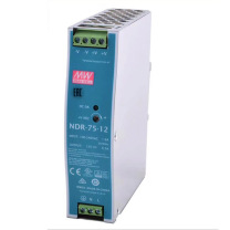 明纬 开关电源 导轨安装电源 NDR-75-12 12V 6.3A