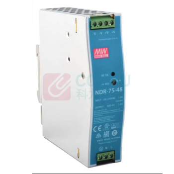 明纬 开关电源 导轨安装电源 NDR-75-48 48V 1.6A