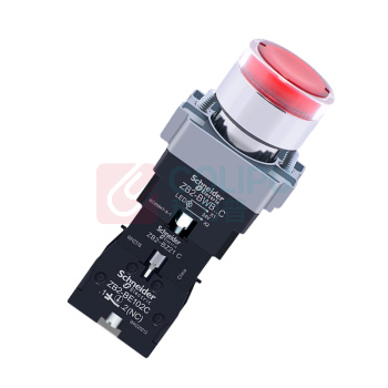 施耐德 Schneider 带灯自锁按钮开关 XB2-BW33M1C+ZB2-BZ21C 24V 红色带灯1常闭 自锁