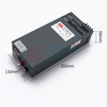 明纬 开关电源 S-1200-24 24V (黑色)