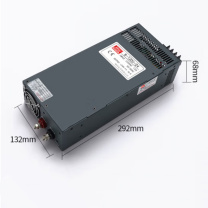 明纬 开关电源 S-1200-24 24V (黑色)