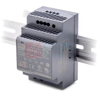 明纬 HDR-60-15 导轨安装开关电源 明纬电源 4A 15V HDR-60-15