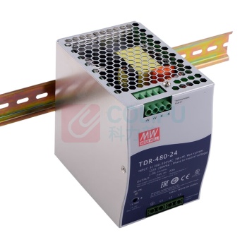 明纬 PFC导轨安装开关电源24V20A TDR-480-24
