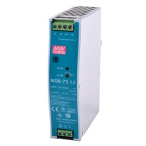 明纬 6.3A导轨安装PFC电源供应器开关电源 NDR75-12