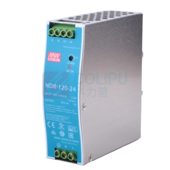 明纬 NDR系列导轨电源120W 24V NDR-120-24