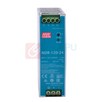 明纬 NDR系列导轨电源120W 24V NDR-120-24