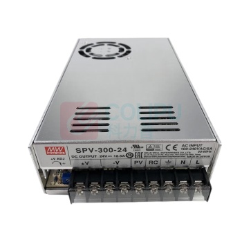 明纬 单组输出带PFC可调电压开关电源12.5A 24V SPV-300-24