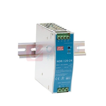 明纬 开关电源 NDR-120 24V5A输出 导轨安装PFC