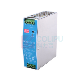 明纬 开关电源 NDR-120-12 12V10A输出 导轨安装PFC
