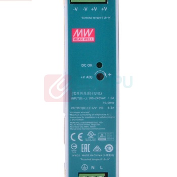 明纬 开关电源 EDR-120-12 12V 10A 导轨安装