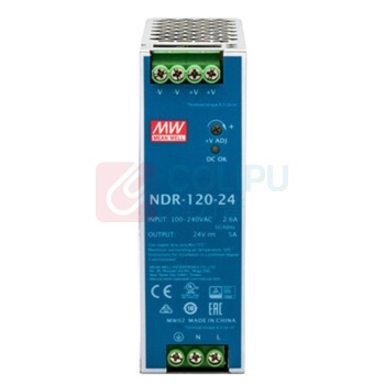 明纬 开关电源 NDR-120-24 12v10A, 240W, 24伏, 48V20A