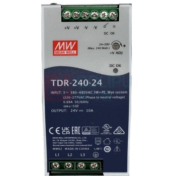 明纬 直流开关电源 TDR-240-24 GB5226.1-2019