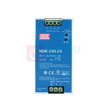 明纬 开关电源 NDR-240-24 \24V 10A 导轨安装