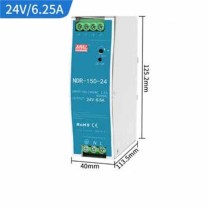 明纬 开关电源 NDR-150-24 40*113.5*125.2mm