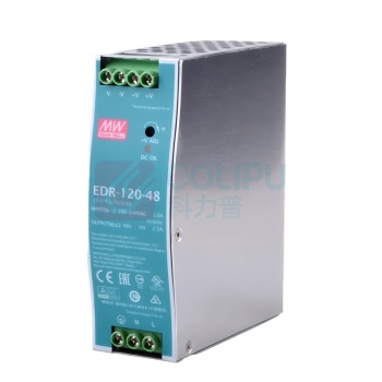 明纬 EDR导轨安装明纬开关电源 EDR-120-48 48V 2.5A