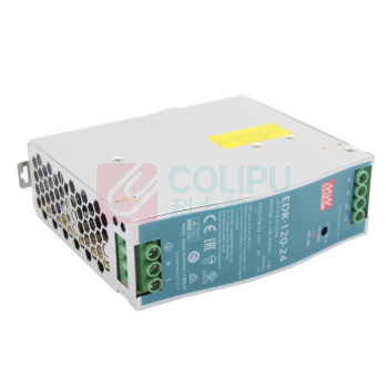 明纬 开关电源 DR-120-24 -40℃ ~ +85℃ GB 4943.1 -30℃ ~ +70℃ IEC 61000-4-2/3/4/5 DR-120-24 AC 85-264V 120 DC2