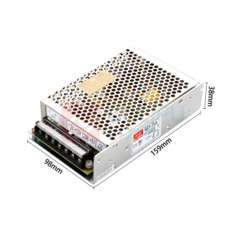 明纬 三组路输出电源 NET-75D T系列 5V5A/12V1A/24V1.5A 开关电源 