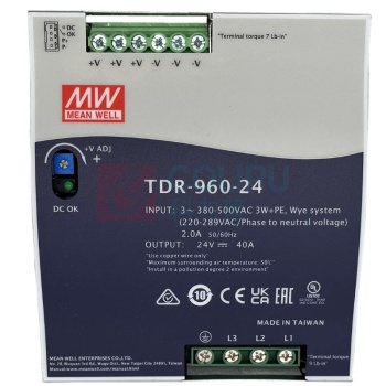 明纬 开关电源 TDR-960-24(S)/(40A) 