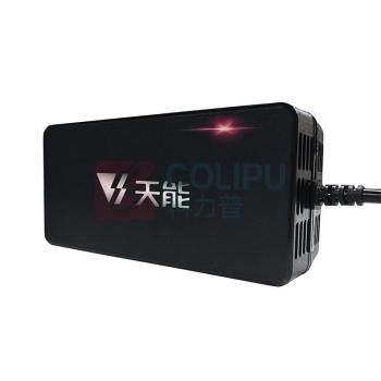 天能 充电器 48V32Ah 48伏4A安三孔插品字头T型口48V30-37AH