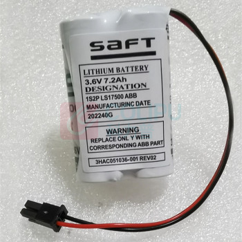 SAFT ABB IRB120机器手电池 3.6V 7.2Ah 3HAC051036 