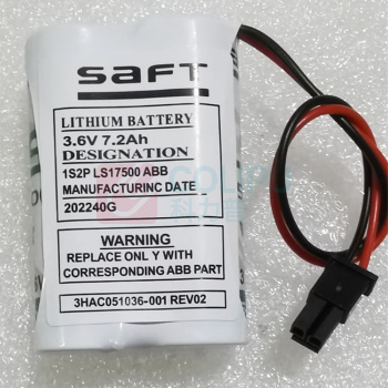 SAFT ABB IRB120机器手电池 3.6V 7.2Ah 3HAC051036 