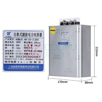 威斯康 电容器 ASMJ0.45-25-3 额定电流32A 额定电压450V 额定输出45Kvar