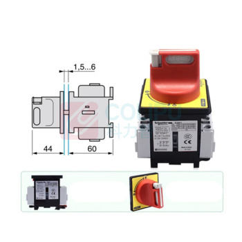 施耐德 Schneider 负荷开关套装 VCF2C 60*60mm,3极,40A 红色手柄