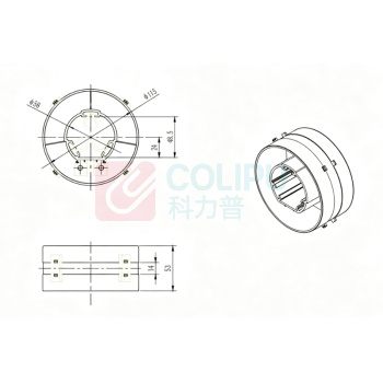 工能 开启式环氧树脂浇注式电流互感器 定制 LMZK‑10 10kV 75/1 0.5S级 电缆孔径φ50