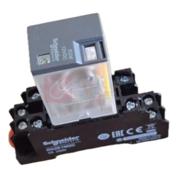 施耐德 Schneider 继电器 RXM2AB2BD+RXZE1M DC24V 8角12A,配底座