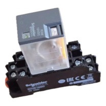施耐德 Schneider 继电器 RXM2AB2BD+RXZE1M DC24V 8角12A,配底座