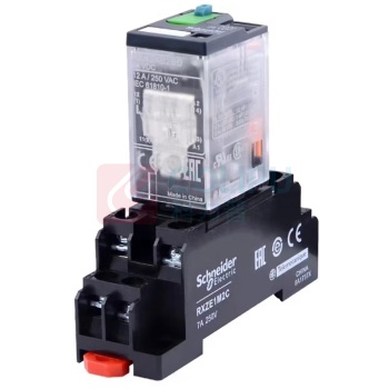 施耐德 Schneider 继电器 RXM2AB2BD+RXZE1M DC24V 8角12A,配底座