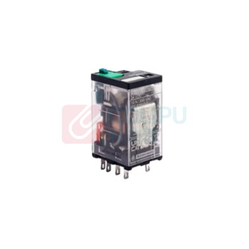 施耐德 Schneider 继电器套装 10A DC24V RXM2CB2BD+RXZE1M2C 2开2闭8脚