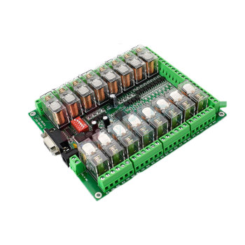 智嵌物联 16路串口继电器IO控制板 ZOWL-IO-1BXRR16 RS232+RS485宏发12v