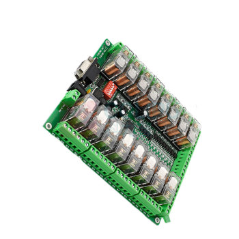 智嵌物联 16路串口继电器IO控制板 ZOWL-IO-1BXRR16 RS232+RS485宏发12v