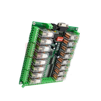 智嵌物联 16路串口继电器IO控制板 ZOWL-IO-1BXRR16 RS232+RS485宏发12v