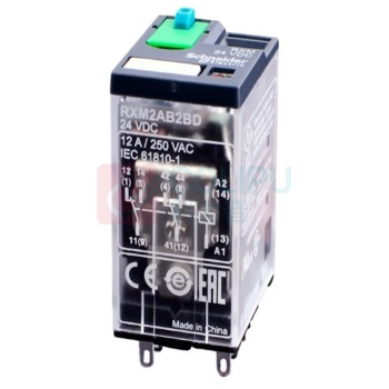 施耐德 Schneider 继电器 RXM2AB2BD DC24V 2开2闭 8脚12A带LED指示灯