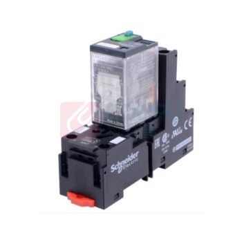 施耐德 Schneider 继电器带底座 RPM22BD 24VDC/ 底座型号RPZF2 宽8脚 15A 