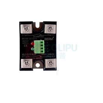 BERM 双路双控固态继电器 BERM-SK10DA 电流:10A 控制端:3-32VDC 负载端:24-480VAC