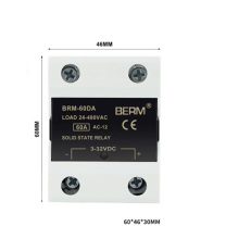 BERM 单相DA固态继电器 BRM-60DA 电流:60A 控制端:3~32VDC 负载端:24~480VAC