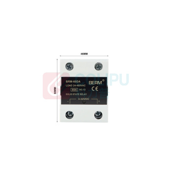BERM 单相DA固态继电器 BRM-60DA 电流:60A 控制端:3~32VDC 负载端:24~480VAC