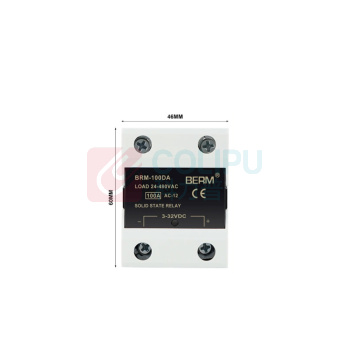 BERM 单相DA固态继电器 BRM-100DA 电流:100A 控制端:3~32VDC 负载端:24~480VAC