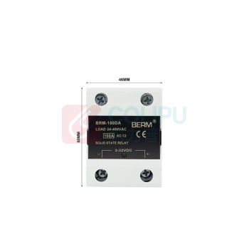 BERM 单相DA固态继电器 BRM-100DA 电流:100A 控制端:3~32VDC 负载端:24~480VAC